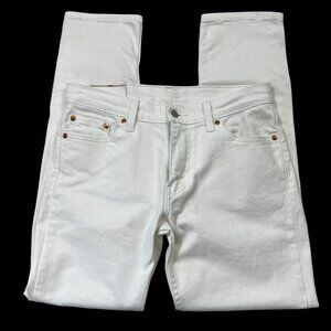 Levi's 511 Slim Straight Jeans Men's size 30(31) x 30(29.5) White